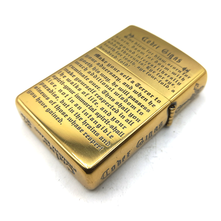  فندک بنزینی چیف طلایی طرح beast کد d36 