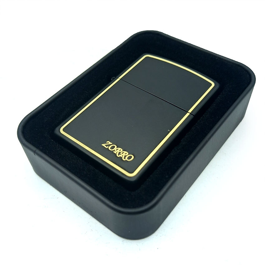  فندک بنزینی زورو مدل مشکی مات کد d66 