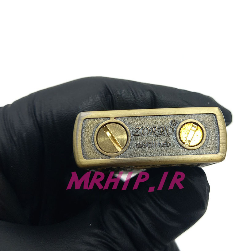  فندک بنزینی زورو طلایی برجسته کد A94 