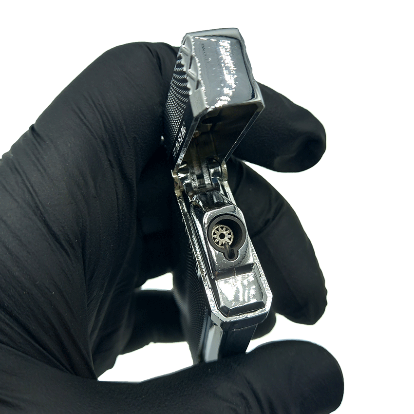  فندک گازی اتمی سیلور کد d30 