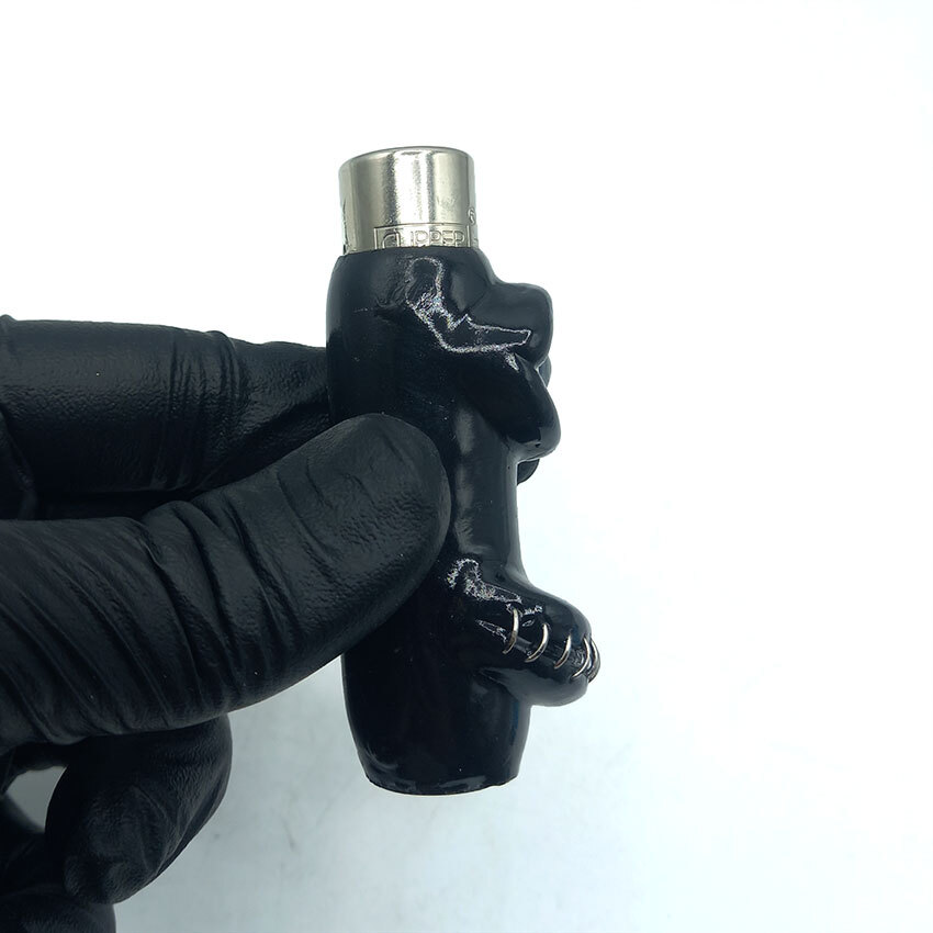  فندک فانتزی کلیپر اصل خمیری مدل تک چشم مشکی d87 