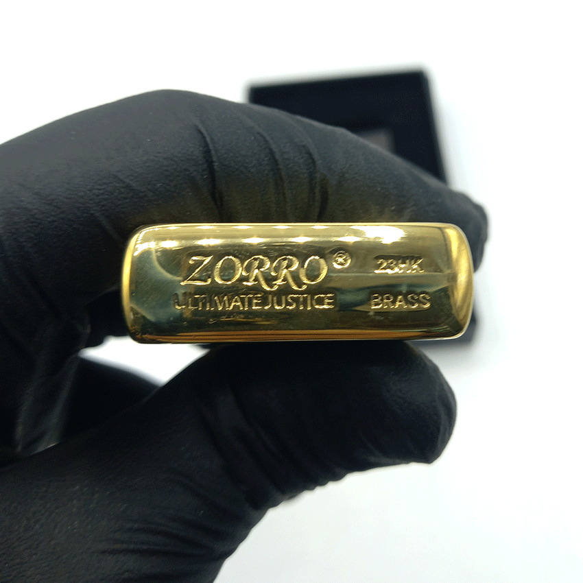  فندک بنزینی زورو طلایی طرح عنکبوت کد d03 