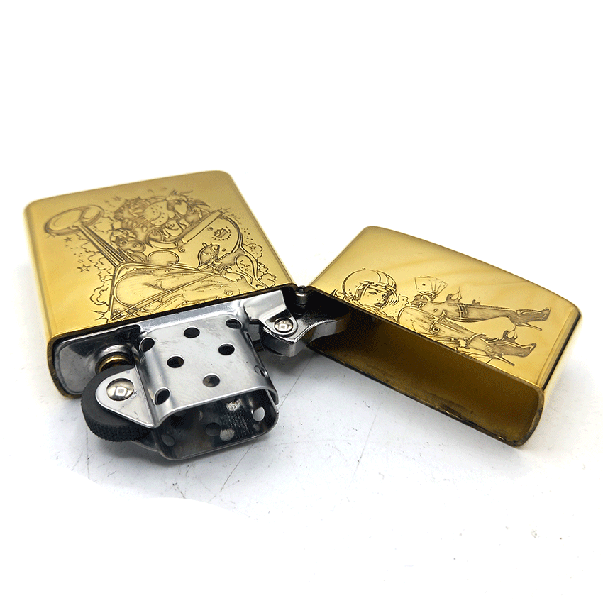  فندک بنزینی زورو طلایی طرح دختر کد d11 