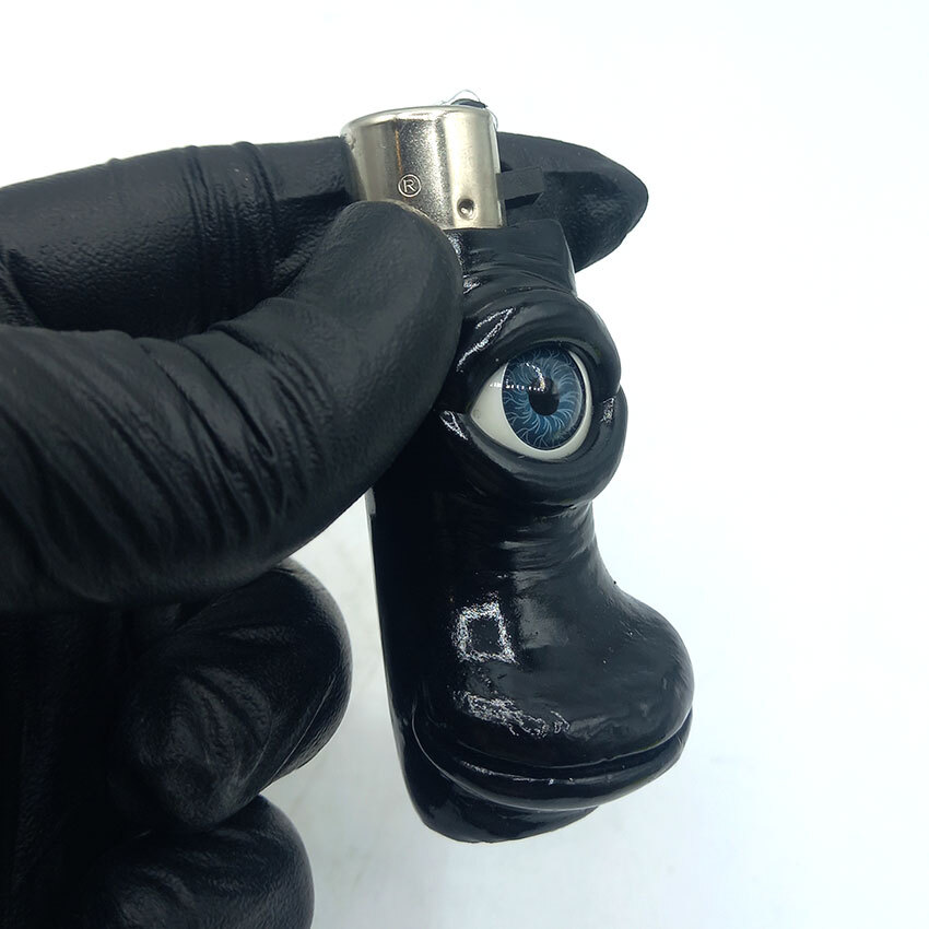  فندک فانتزی کلیپر اصل خمیری مدل تک چشم زرد d91 