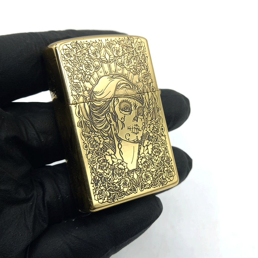  فندک بنزینی چیف طلایی طرح دختر کد d30 