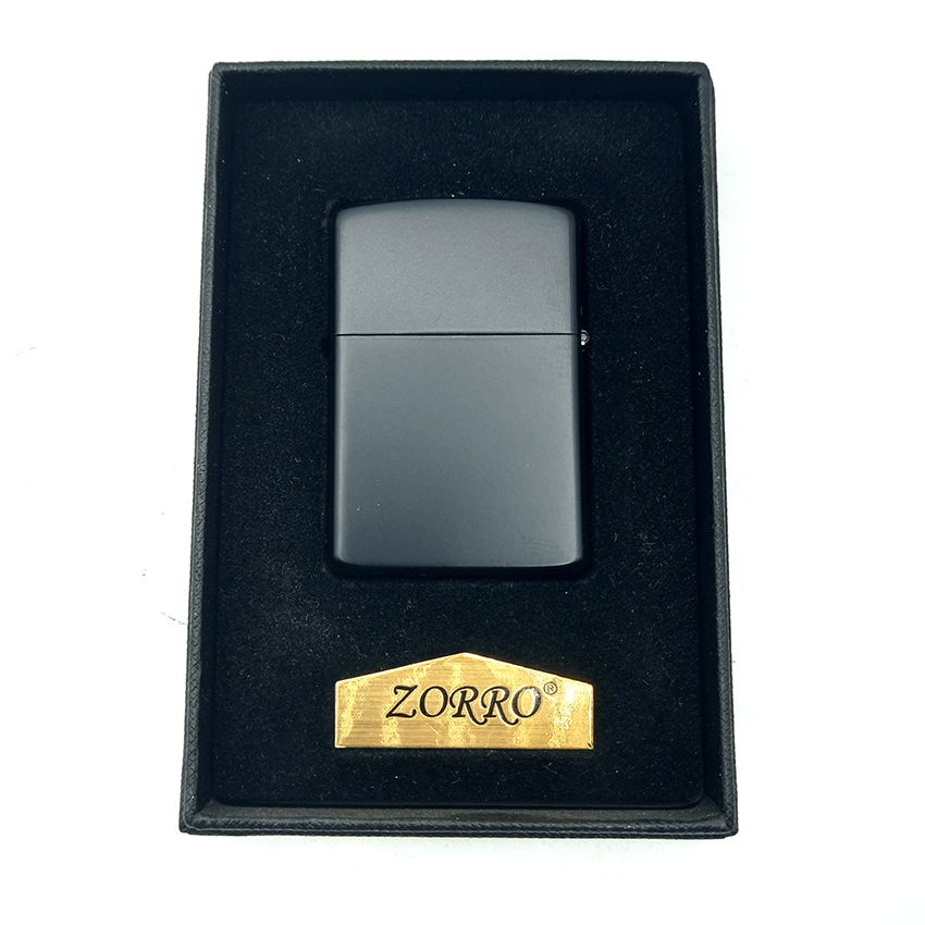 فندک بنزینی زورو مشکی مات کد d07