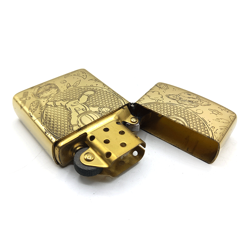  فندک بنزینی زورو طلایی طرح فضانورد کد d1315 