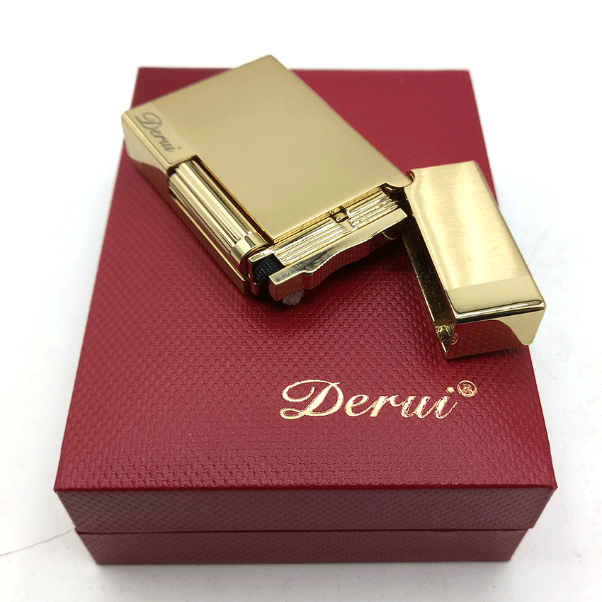  فندک بنزینی دروی طلایی مدل بغل زن کد d28 