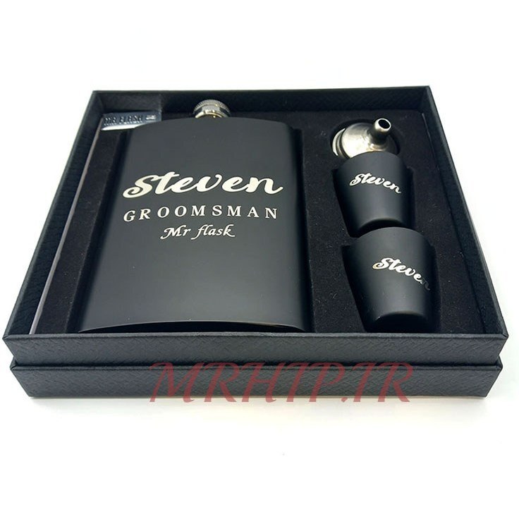  هیپفلاسک (قمقمه جیبی) 2شات مدل استیون 270cc کد a530425 