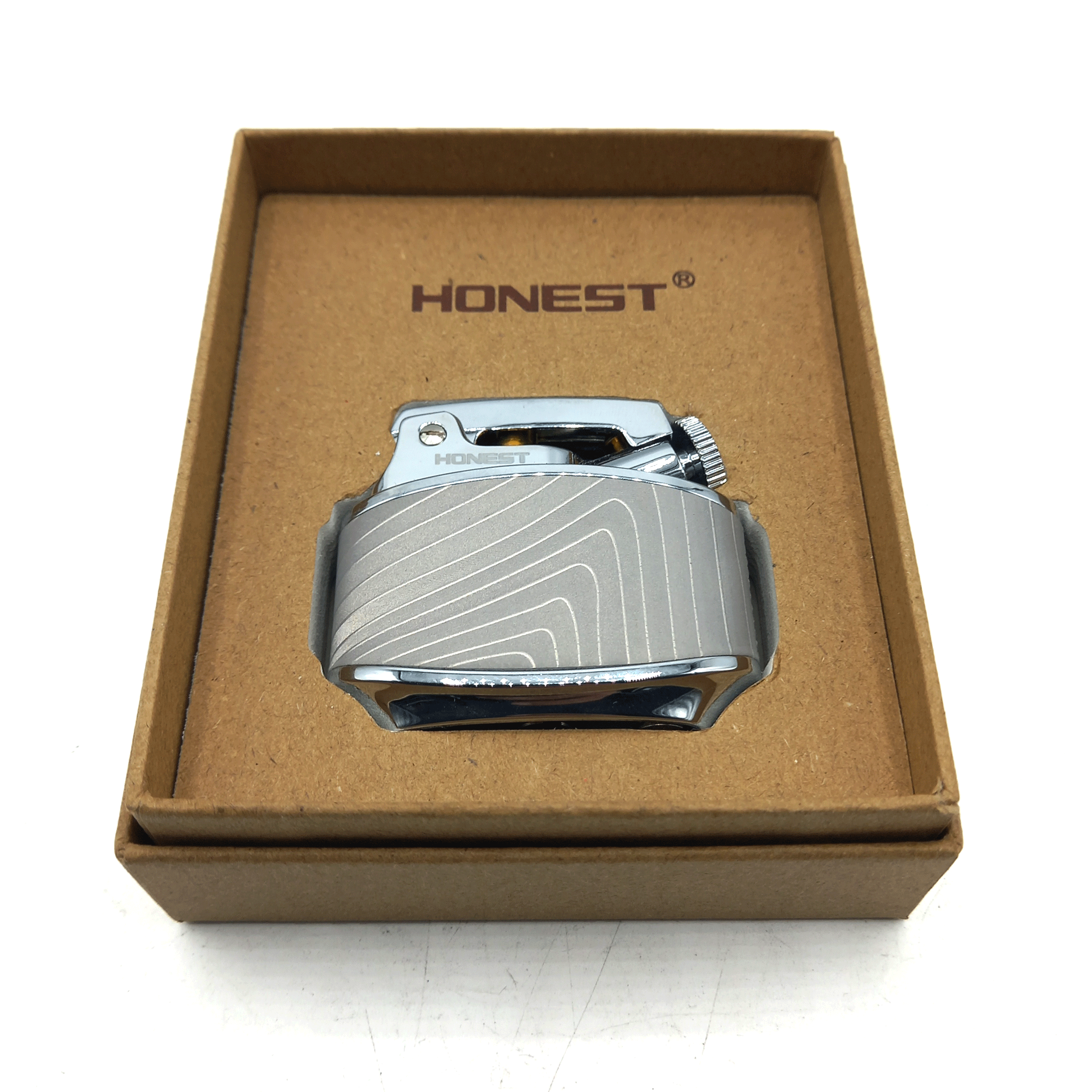  فندک بنزینی هانست طوسی مدل مخملی کد d20 