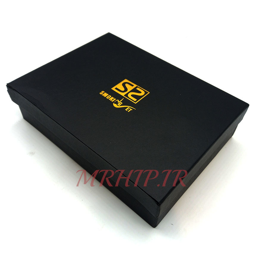  ست فندک و زیرسیگاری مدل اپل مشکی طلایی کد a22002 