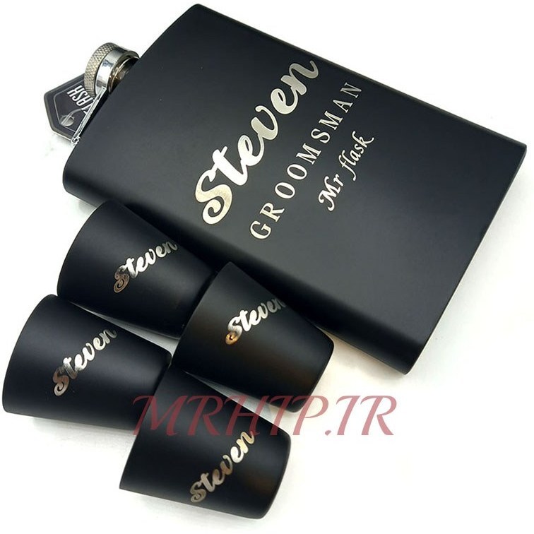  هیپفلاسک (قمقمه جیبی) 4شات مدل استیون 270cc کد a530428 