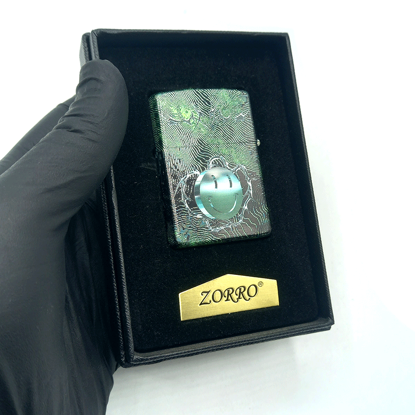  فندک بنزینی زورو سبز کد d01 