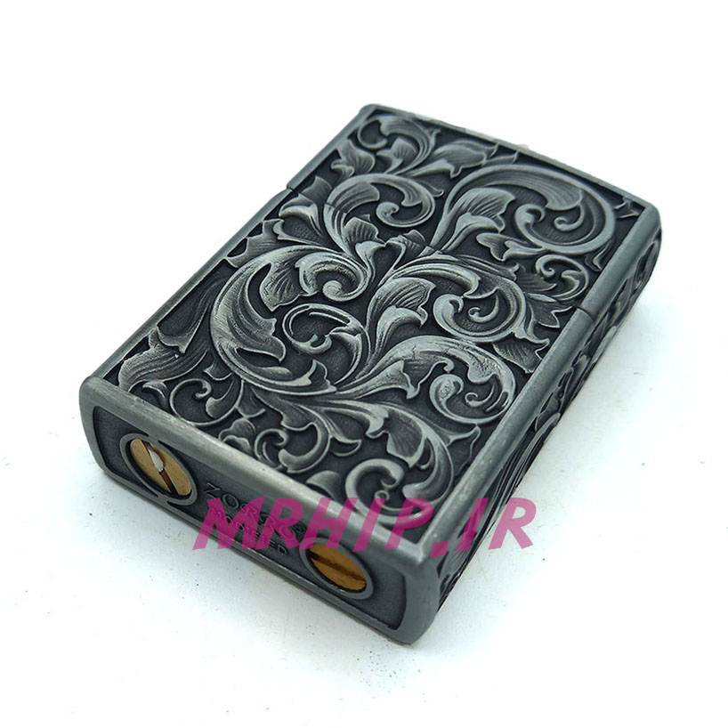  فندک بنزینی زورو سیلور برجسته کد A93 