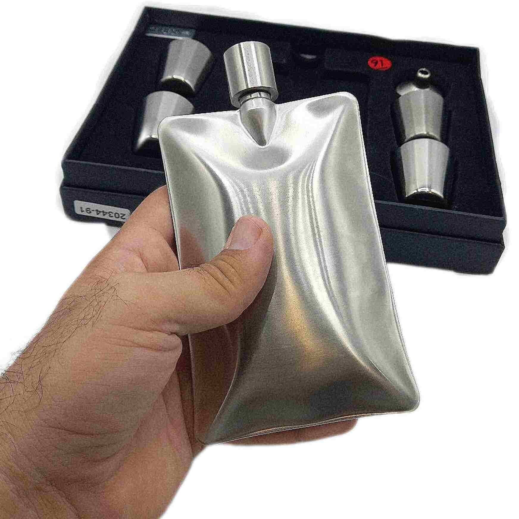  هیپفلاسک (قمقمه جیبی) 4شات مدل استیل 270cc کد a530430 