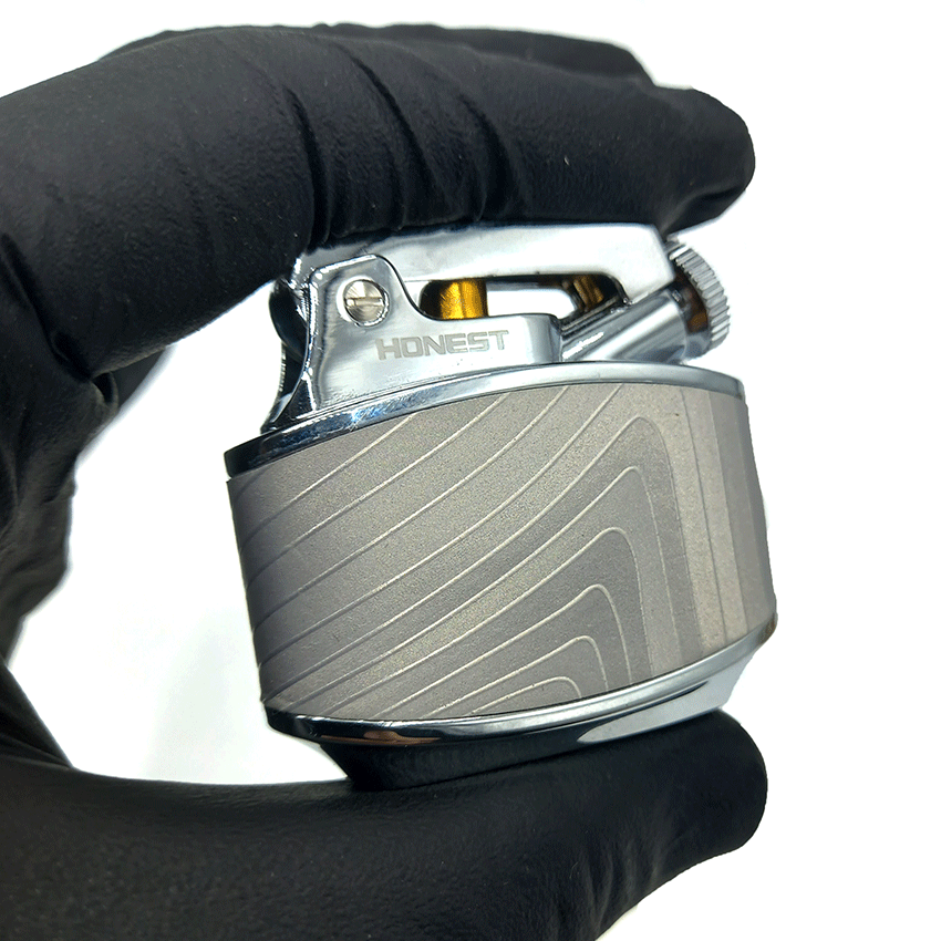  فندک بنزینی هانست طوسی مدل مخملی کد d20 