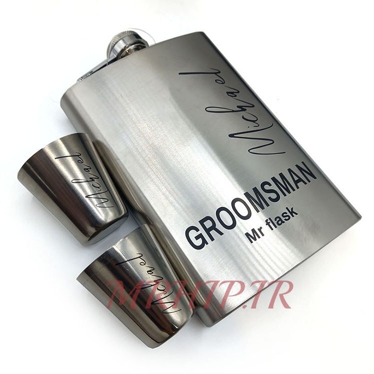  هیپفلاسک (قمقمه جیبی)2شات مدل استیل 270cc کد a520424 