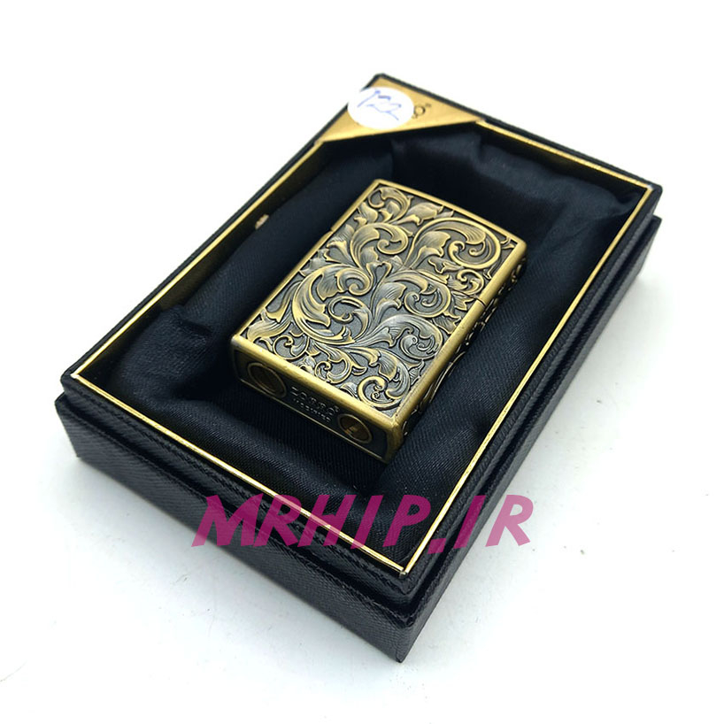  فندک بنزینی زورو طلایی برجسته کد A94 