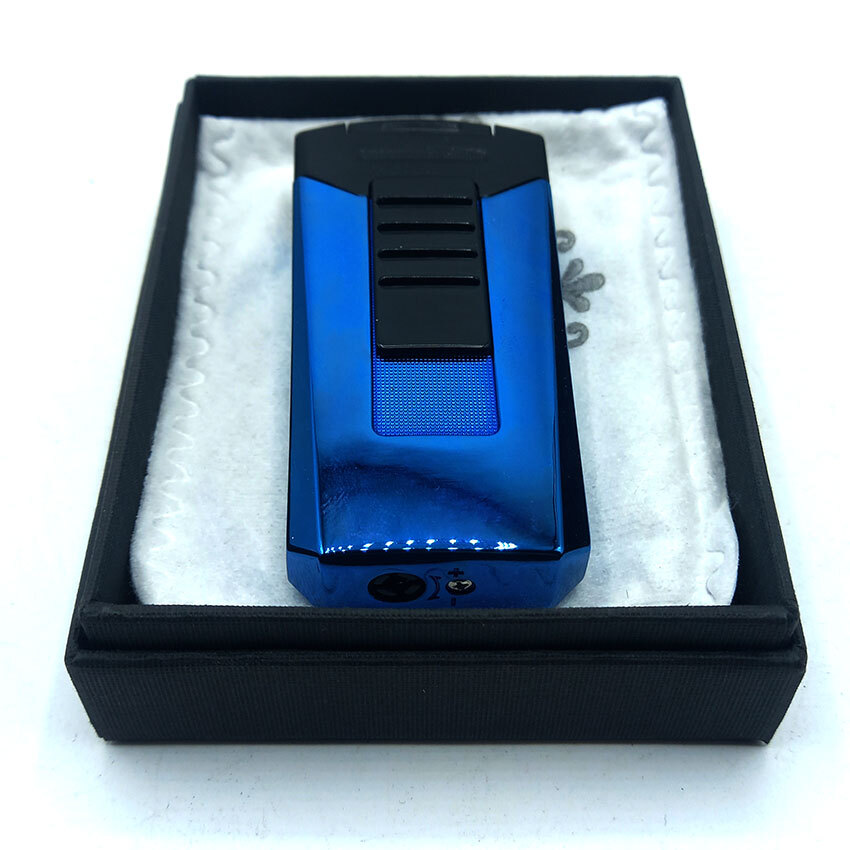  فندک گازی اتمی 2 شعله مدل آبی d50 