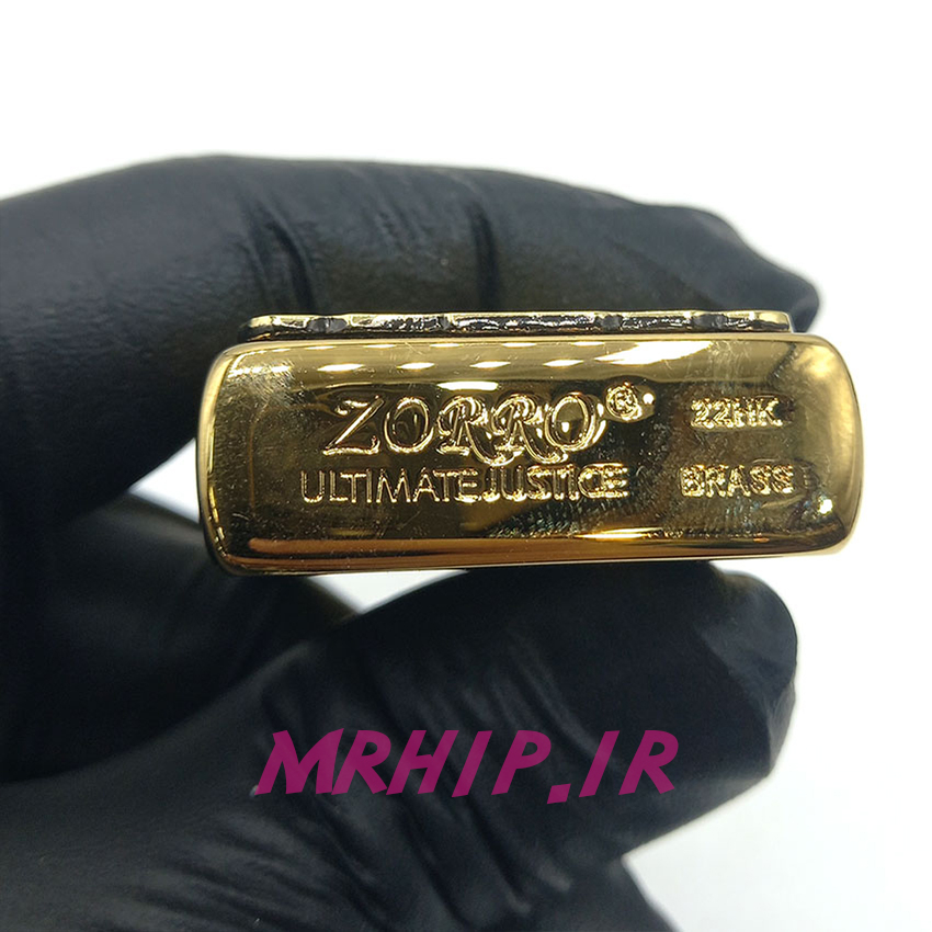  فندک بنزینی زورو طلایی برجسته طرح دراگون کد A99 