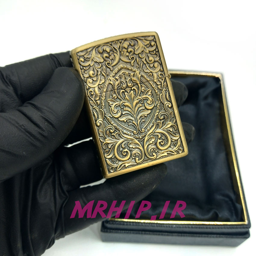  فندک بنزینی زورو طلایی برجسته کد A101 