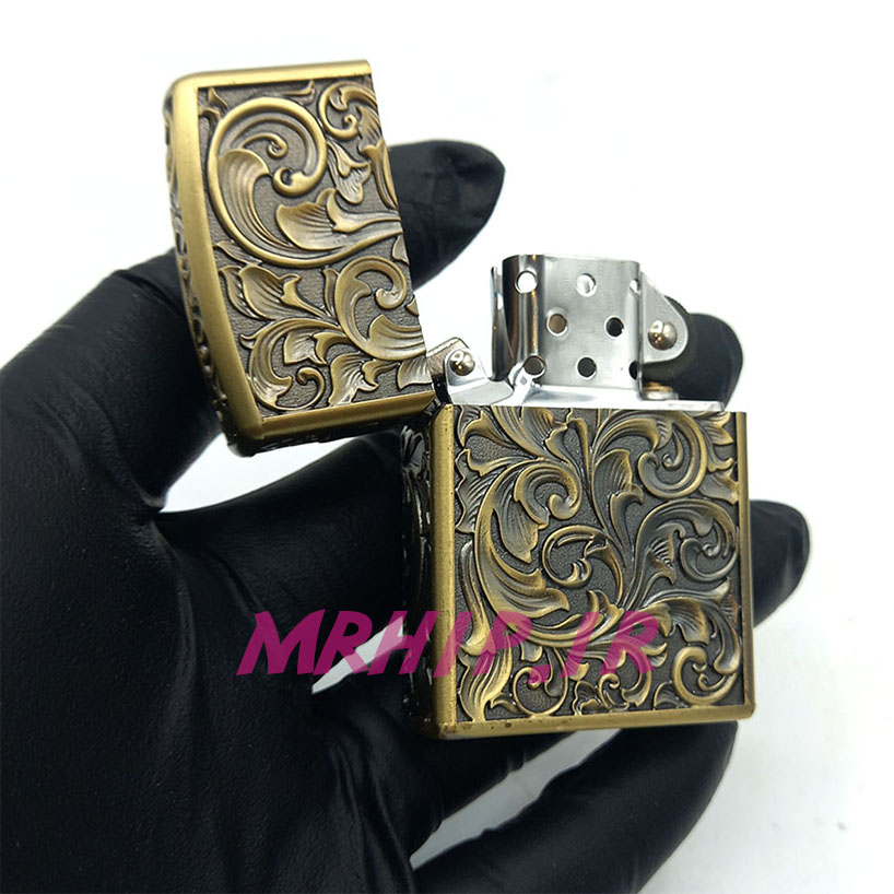  فندک بنزینی زورو طلایی برجسته کد A94 