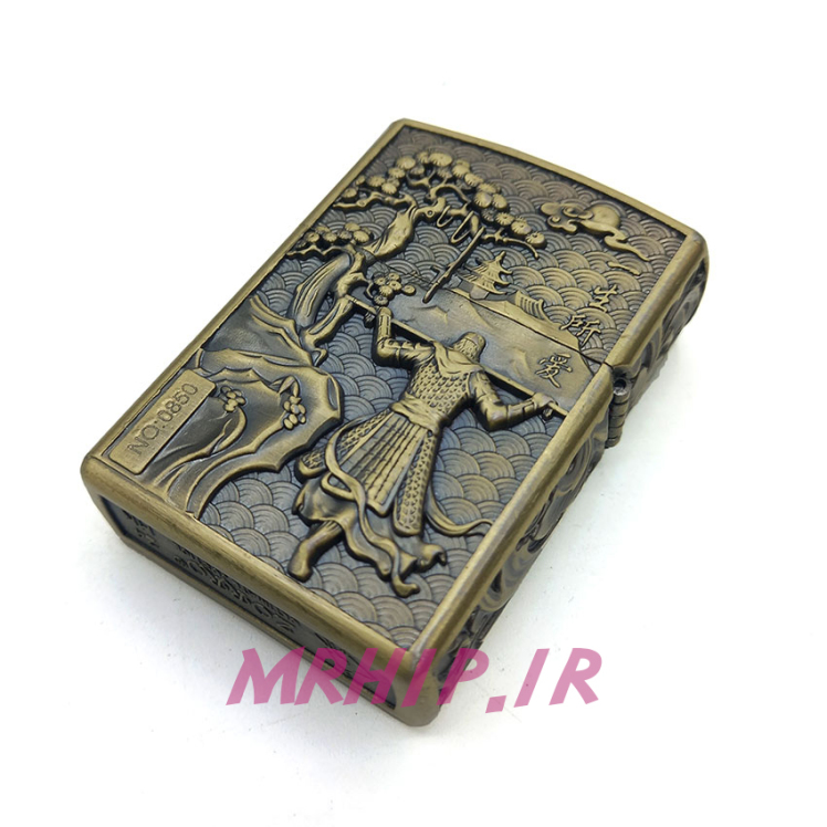 فندک بنزینی زورو طلایی برجسته کد A100