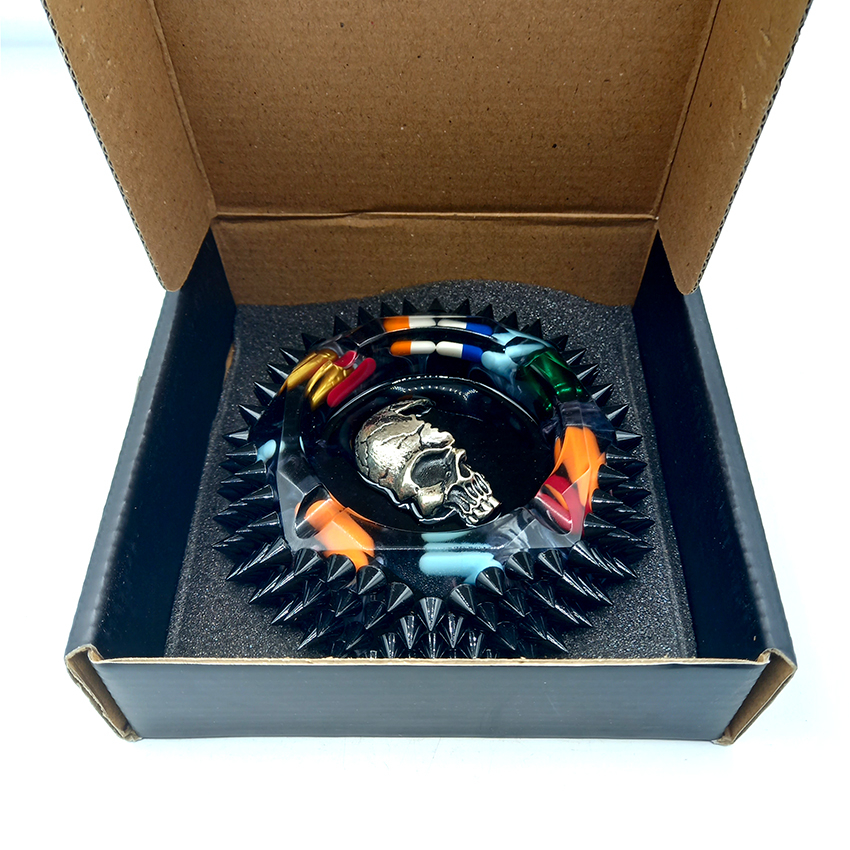  زیرسیگاری رزین مدل جمجمه کد d01 