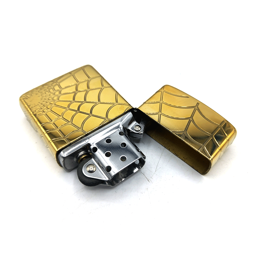  فندک بنزینی زورو طلایی طرح عنکبوت کد d03 