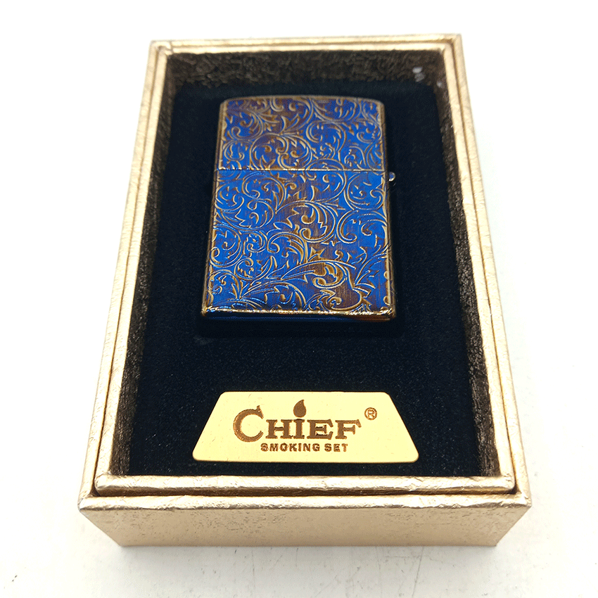  فندک بنزینی چیف هفت رنگ طرح اسلیمی کد d35 